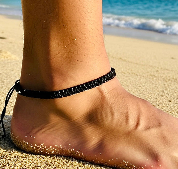 Braided Cord Bracelet & Anklet | Surfer Beach Style | Men & Women