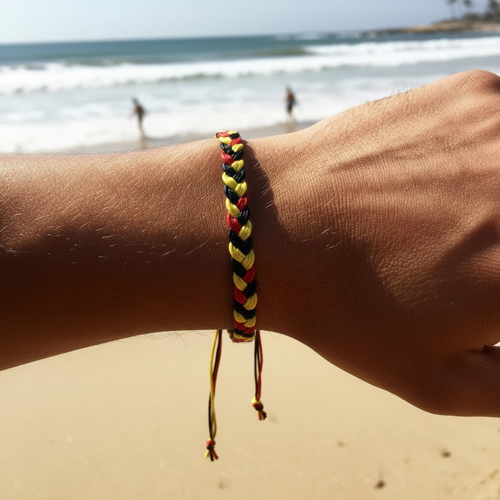 Adjustable Cotton Cord Surfer Bracelet, view 3
