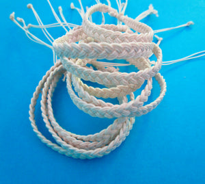 Mens Cord Bracelet with Adjustable Sliding Knot, Surfer Beach Unisex