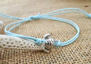 Silver Plated Turtle Charm Bracelet, view 2