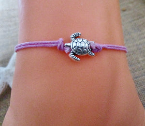 Silver Plated Turtle Charm Bracelet, view 4