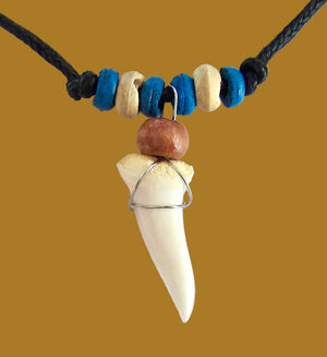 Large Mako Shark Tooth Necklace, view 4