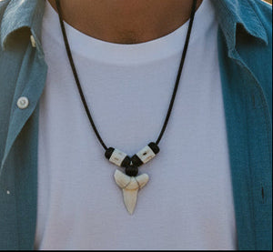 Real Mako Shark Tooth Necklace, view 4