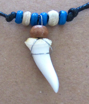 Large Mako Shark Tooth Necklace, view 3