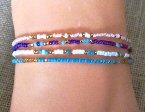 Womens Bracelet Seed Beads Tiny Beaded Wristband Anklet Beach Girl Women, view 2