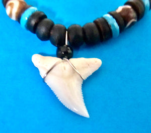 Real Tiger Shark Tooth Necklace, view 3