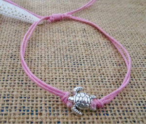 Silver Plated Turtle Charm Bracelet, view 3