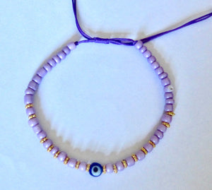 Purple Evil Eye Bracelet