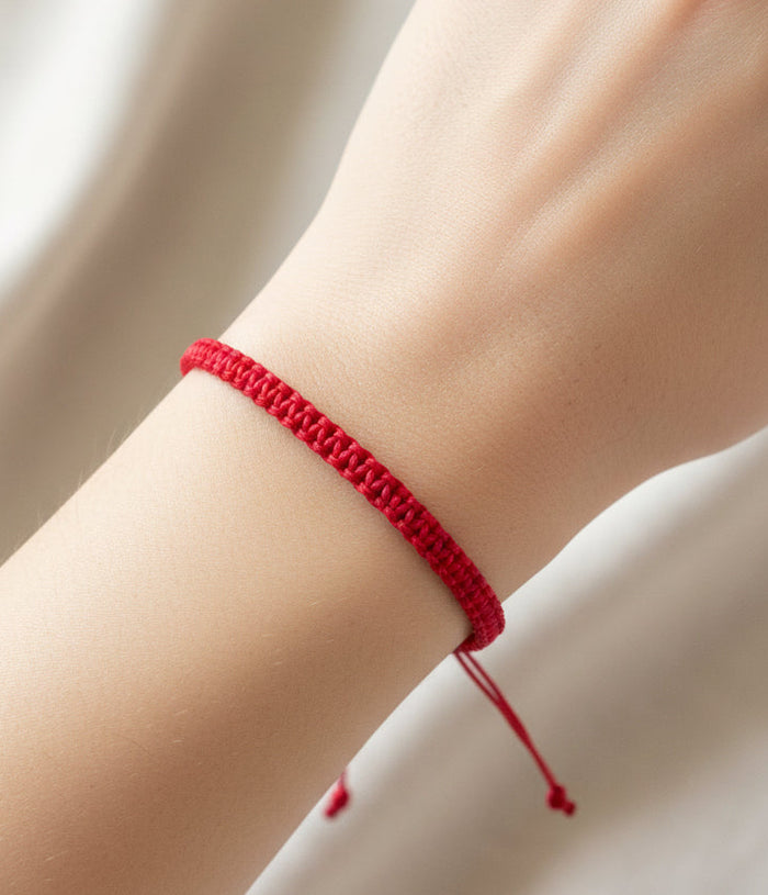 Red Braided Cord Bracelet