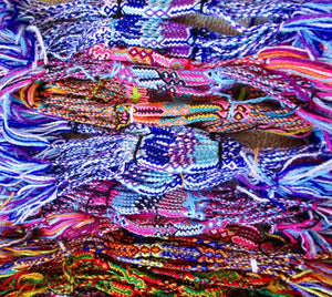 10 Braided Cotton Friendship Bracelets – Tie-On Beach Anklets, view 2