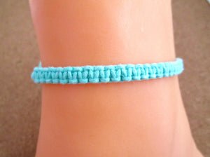 Mint Green Braided Hemp Bracelet, view 3