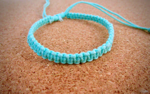 Mint Green Braided Hemp Bracelet