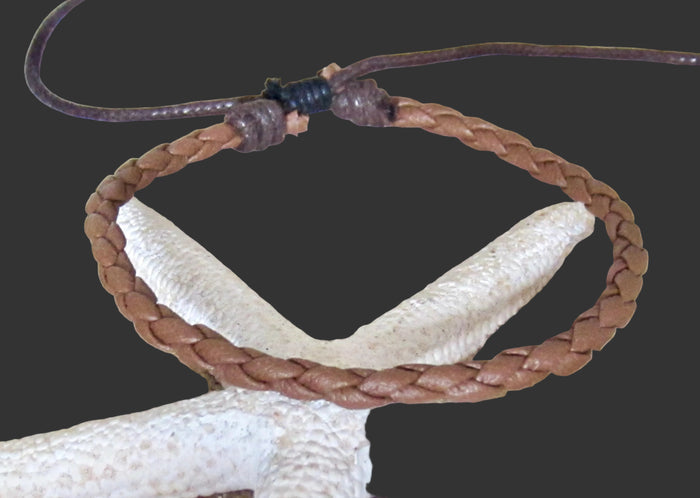 Adjustable Braided Faux Leather Bracelet