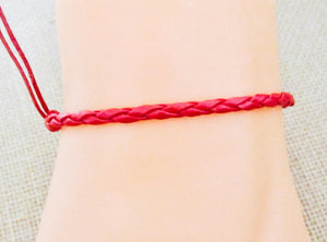 Bracelet Red Leather, view 3