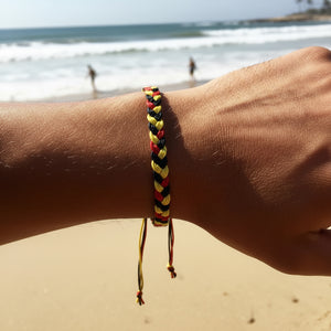 Adjustable Cotton Cord Surfer Bracelet, view 3
