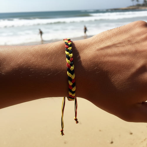 Adjustable Cotton Cord Surfer Bracelet, view 3