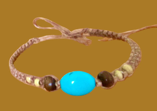 Bracelet or Anklet Brown Cord Braided Wristband Friendship Band Gift Men Women, view 2