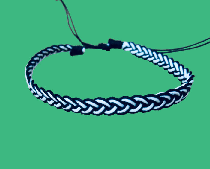 Men Bracelet Wristband Black Cord Hemp Friendship Band Slide Anklet Boho Gift Mens Womens
