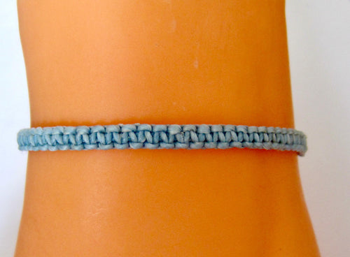 Bracelet Blue Cotton Cord String Braided Wristband Friendship Tie Anklet Beach Mens Womens, view 2