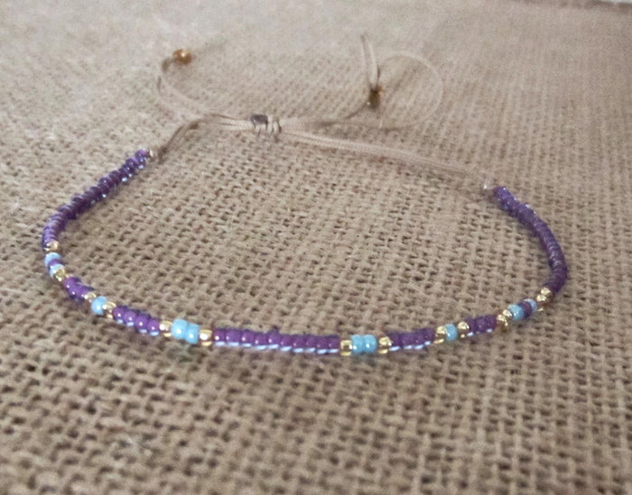 Womens Bracelet Seed Beads Tiny Beaded Wristband Anklet Beach Girl Women
